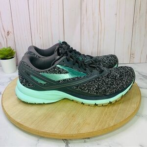 Brooks Launch 4 1202341B048 Gray Mint Running Shoes Lace up Women's Size 9